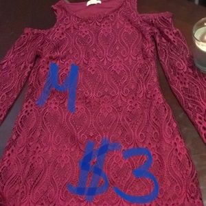 laced dress off the shoulder